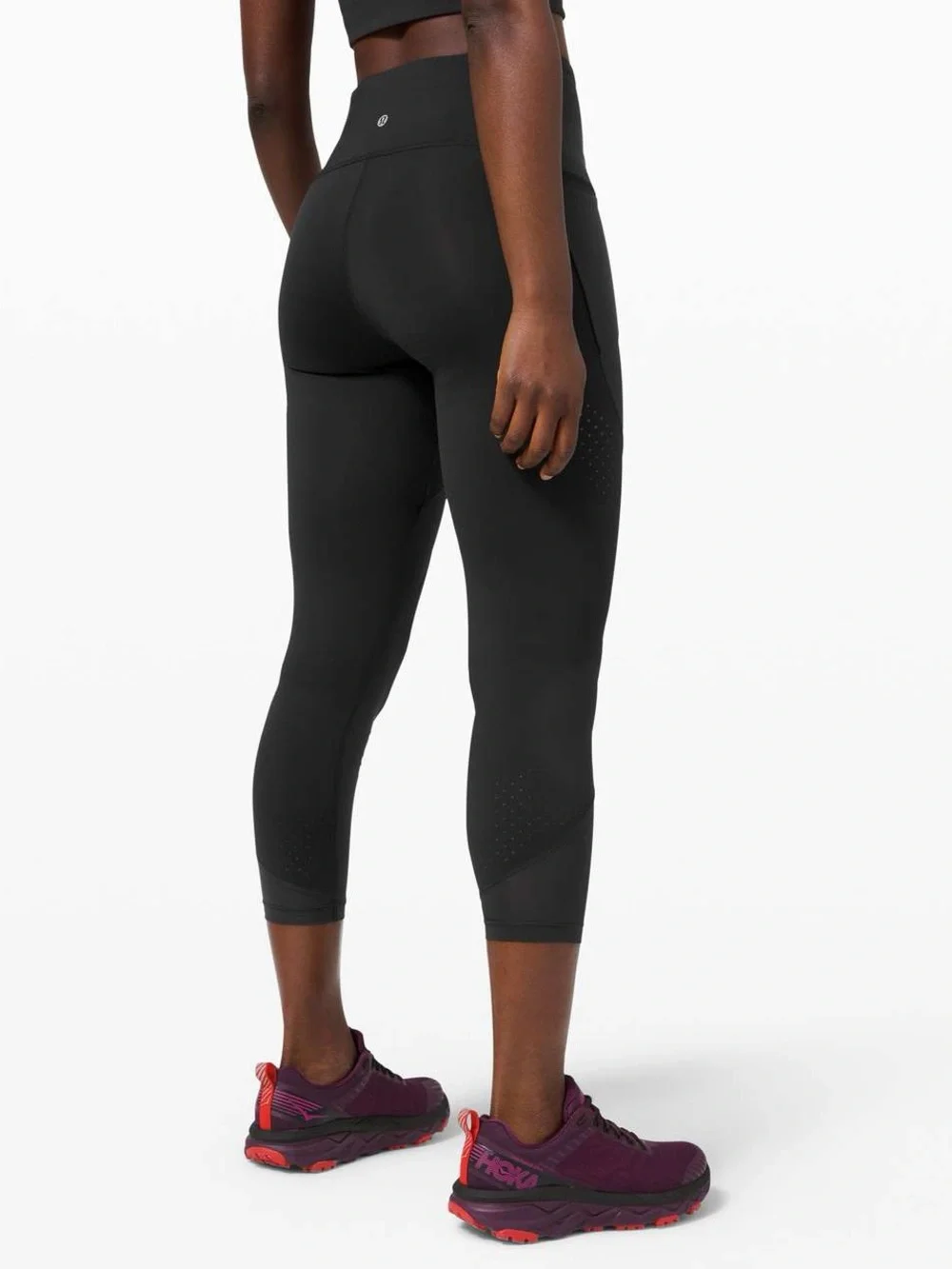 Lululemon Size 8 Uncovered Strength High-Waist Black Crop 23 inch Leggings